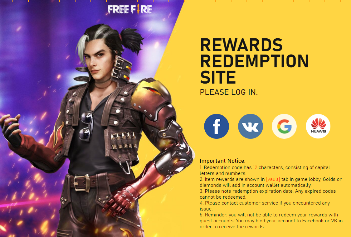 Redeem Codes Reward Ff Garena Com 05 2021